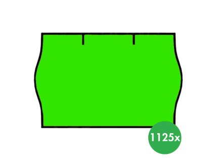 etikety 25 x 16 mm 36 ks signalni zelena 116376