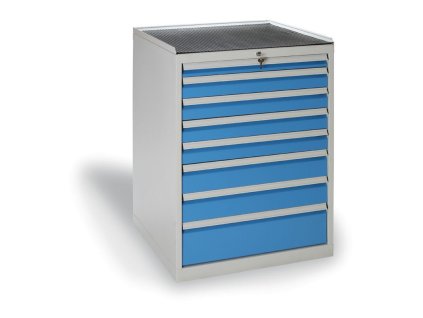 zasuvkova dilenska skrin na naradi kovos 8 zasuvek 720 x 700 x 1030 mm 2285