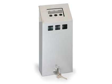 venkovni popelnik k zaveseni na zed 1 4 l chrom 2293