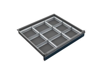 organizer naradi do zasuvky skrini kovos se sirkou 720 mm 9 prihradek 60 120 mm 2312