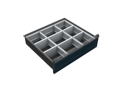 organizer naradi do zasuvky skrini kovos se sirkou 720 mm 9 prihradek 150 240 mm 2315