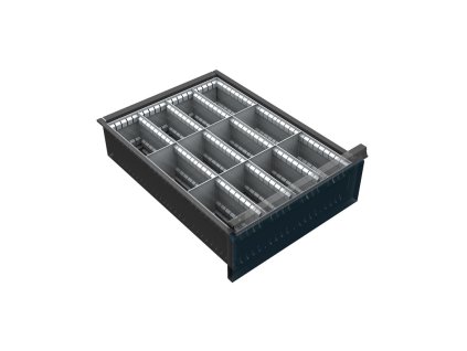 organizer naradi do zasuvky skrini kovos se sirkou 500 mm 12 prihradek 150 240 mm 2322