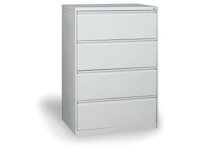 dvourada kovova kartoteka a4 4 zasuvky seda 2323