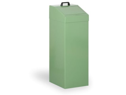 kovovy odpadkovy kos na trideny odpad 100 l zeleny 2327