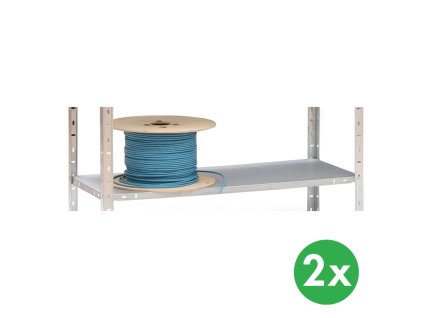 pridavne police 80 kg 1000 x 400 mm bile 2 ks 119908