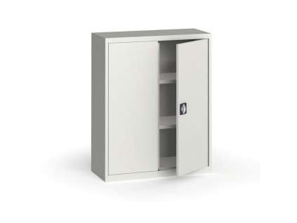 plechova policova skrin na naradi kovona 1150 x 950 x 400 mm 2 police seda seda 12821