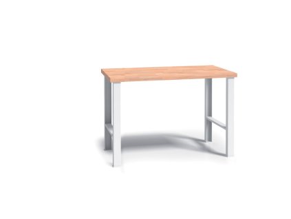 pracovni stul do dilny wl bukova sparovka pevne kovove nohy 1500 mm 18188