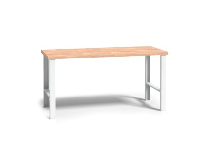 pracovni stul do dilny wl bukova sparovka pevne kovove nohy 2000 mm 2398