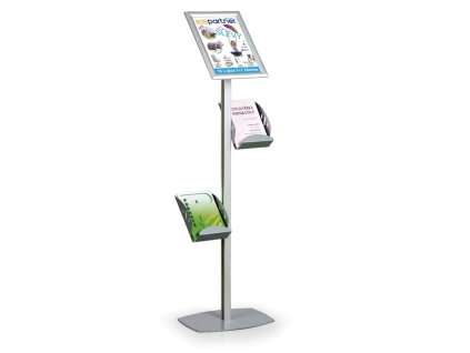 stojan na prospekty s clip ramem a3 2x a5 6107