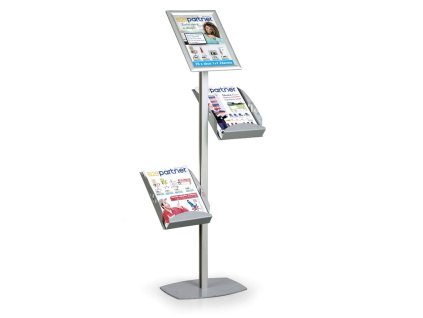 stojan na prospekty s clip ramem a3 2x a4 6108