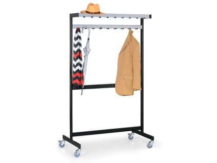 kovovy radovy vesak jednostranny s kolecky 2479