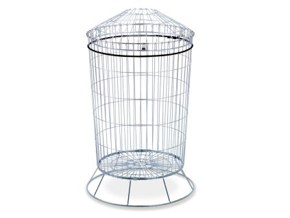 drateny kovovy odpadkovy kos 175 l 8509