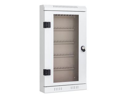 skrinka na klice prosklena na 50 klicu seda 46673