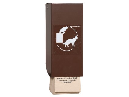 schranka na sacky na psi exkrementy na odpadkovy kos 3482