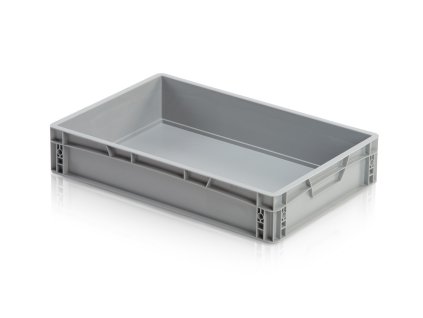 plastova prepravka uzavrene rukojeti 600 x 400 x 120 mm 7233