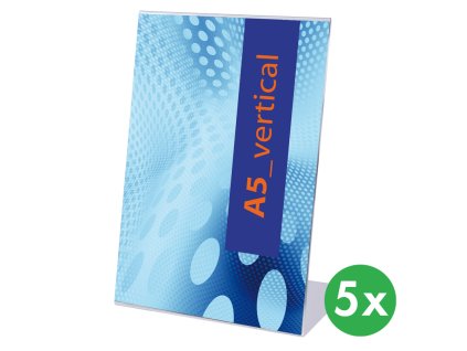 plexi pultove stojanky typ l a5 na vysku baleni 5 ks 115466