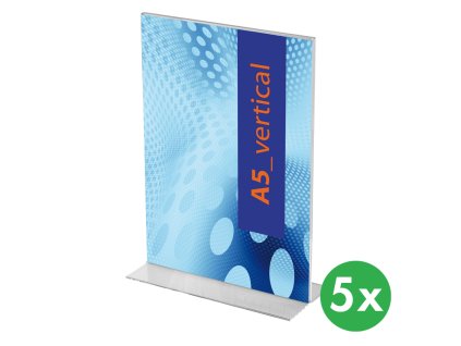 plexi pultove stojanky typ t a5 na vysku baleni 5 ks 115459