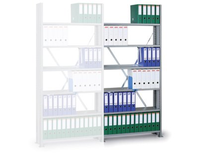 archivacni regal s bocnimi stenami variant 2190 x 1000 x 300 pridavny 3618