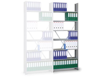 archivacni regal s bocnimi stenami variant 2550 x 1000 x 300 pridavny 3619