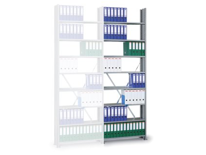 archivacni regal s bocnimi stenami variant 2910 x 1000 x 300 pridavny 3620