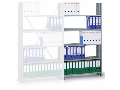 archivacni regal s bocnimi stenami variant 2910 x 1240 x 300 pridavny 116698