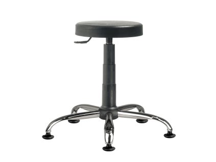 otocna pracovni stolicka s pur sedakem ocelovy kriz kluzaky 14608