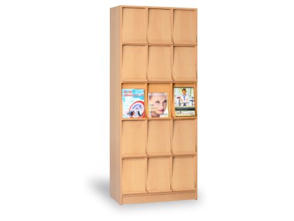 skrin na prospekty 15x prezentacni police 6523