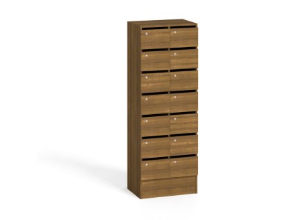 skrin s postovnimi prihradkami 14 prihradek orech 7920