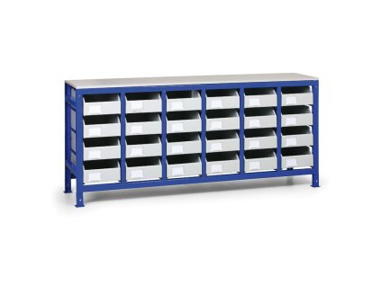 regal s kovovymi zasuvkami 24 zasuvek 3750