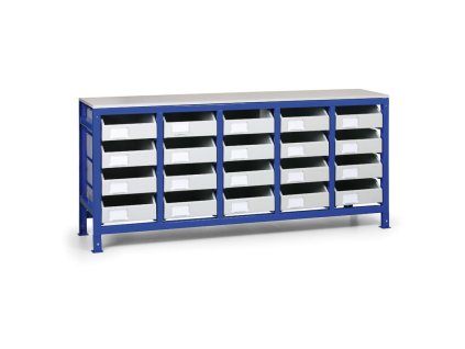 regal s kovovymi zasuvkami 20 zasuvek 3751