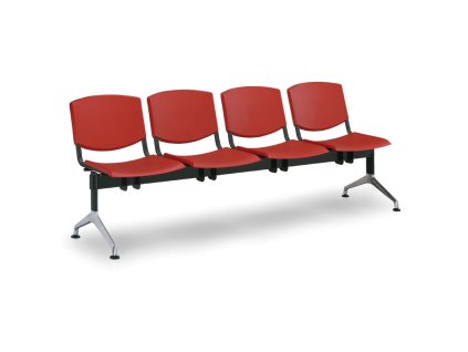 plastova lavice do cekaren smile 4 sedak cervena 3826