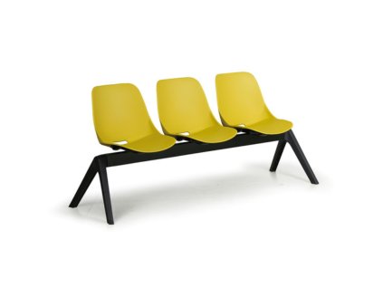 plastova lavice do cekaren monoshell 3 sedak zluta 104522