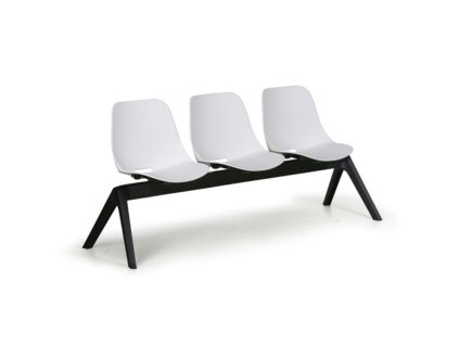 plastova lavice do cekaren monoshell 3 sedak bila 104523