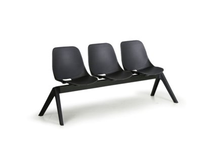 plastova lavice do cekaren monoshell 3 sedak cerna 104525