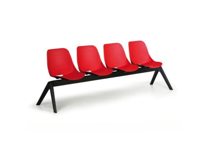 plastova lavice do cekaren monoshell 4 sedak cervena 104530