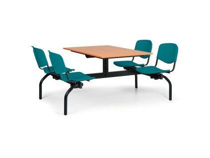 jidelni set 1930 x 1200 zelena sedadla deska tresen 1177