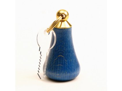 drevena klicenka bez gumy modra 3980