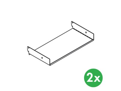 zavesna police pro perforovany panel element system 2 ks 117293