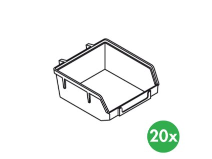 plastove boxy pro perforovany panel element system 20 ks 117294