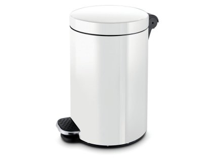 naslapny odpadkovy kos 5 l lakovany bily 12998