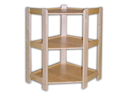 rohovy dreveny regal 3 police 890 x 600 x 335 mm 8922