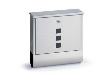 postovni schranka na noviny a dopisy 335 x 305 x 96 mm nerez 7936