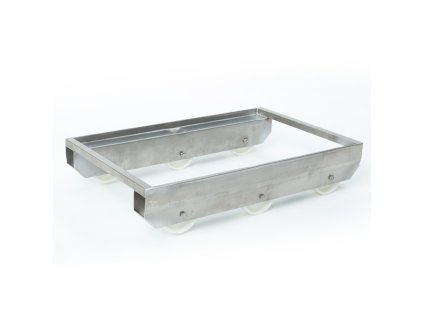 nerezovy vozik na prepravky 600x400 mm 6 kol 12261