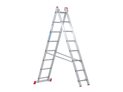 hlinikovy dvoudilny vysuvny zebrik venbos hobby 2x8 pricek 3 38 m 14497