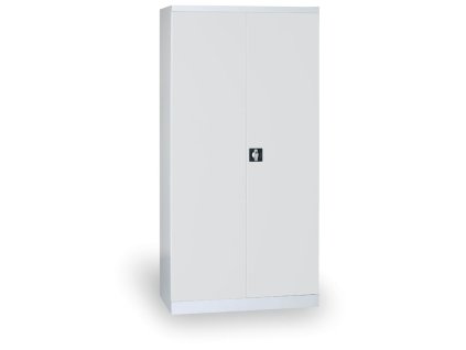 plechova dilenska skrin na naradi demontovana 1820 x 850 x 390 mm seda 9314