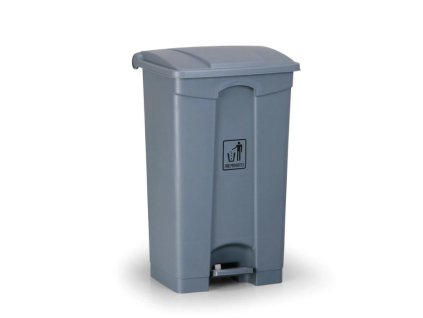 naslapny viceucelovy kos na odpadky 87 l 480 x 360 x 820 mm seda 110132