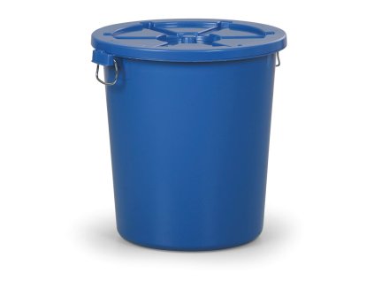plastova nadoba na odpad s vikem 110 l modra 4178