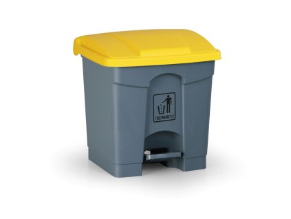 naslapny viceucelovy kos na odpadky 30 l 350 x 400 x 340 mm zluta 10567