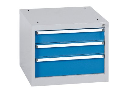 zavesny dilensky box na naradi k pracovnim stolum do dilny wl bl 3 zasuvky 565 x 580 x 450 mm 23151