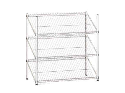 drateny regal se sikmymi policemi 900 x 900 x 450 mm 3 police 10521